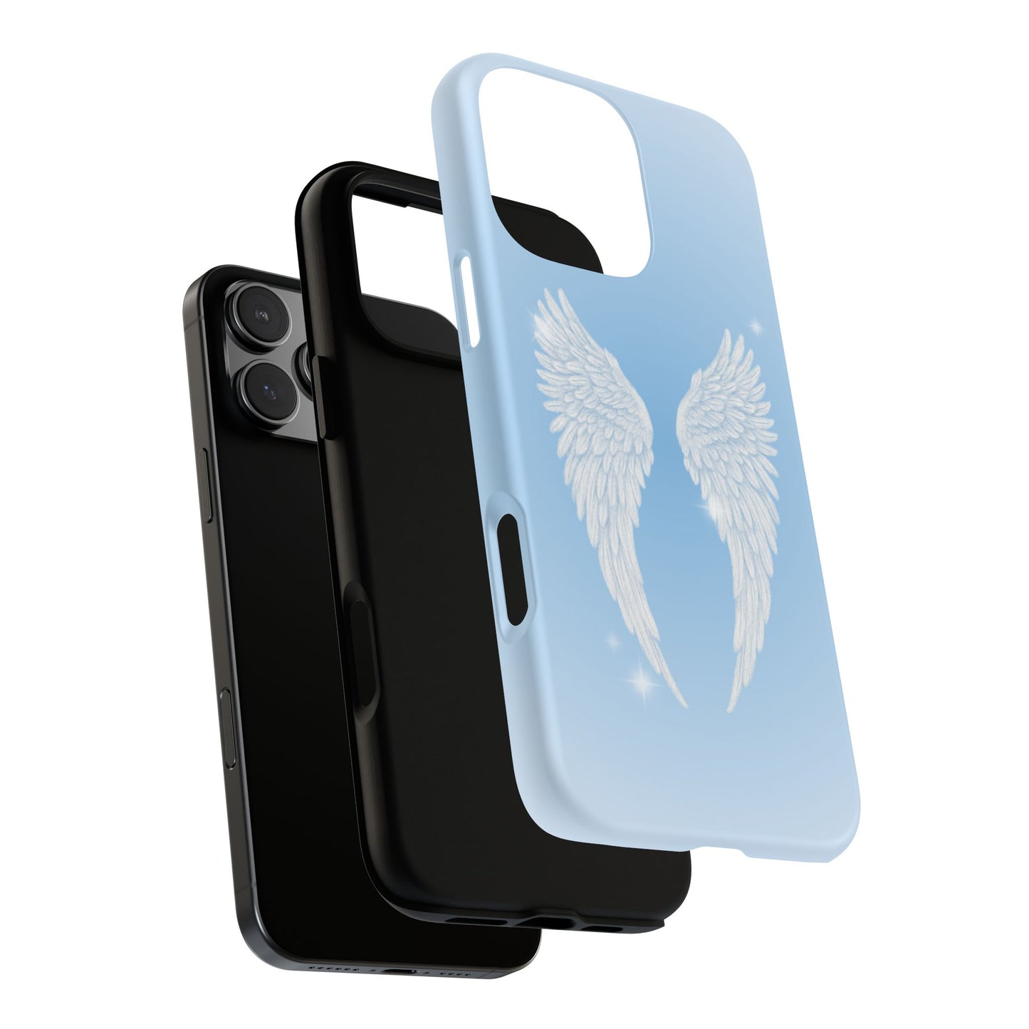 Blue Angel Wings Phone Case