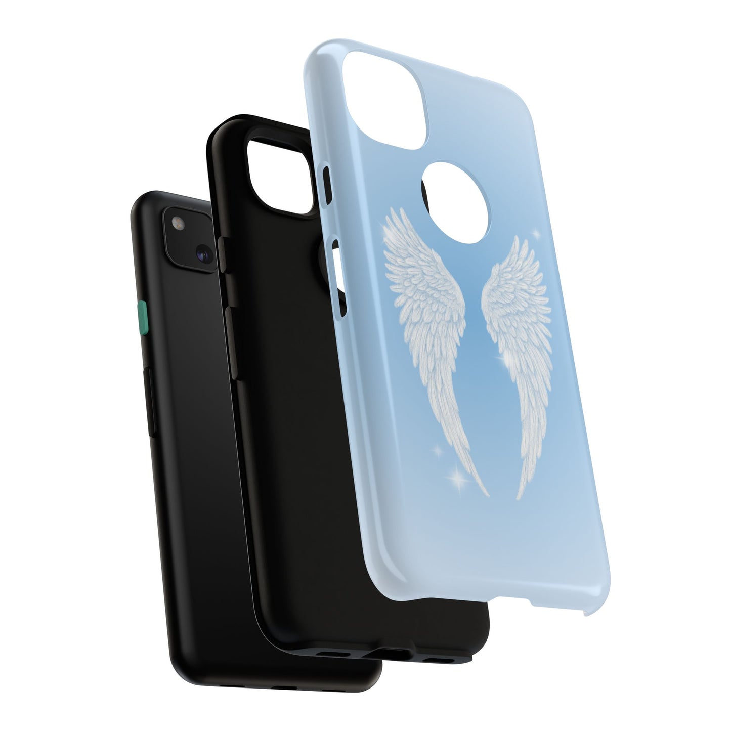 Blue Angel Wings Phone Case