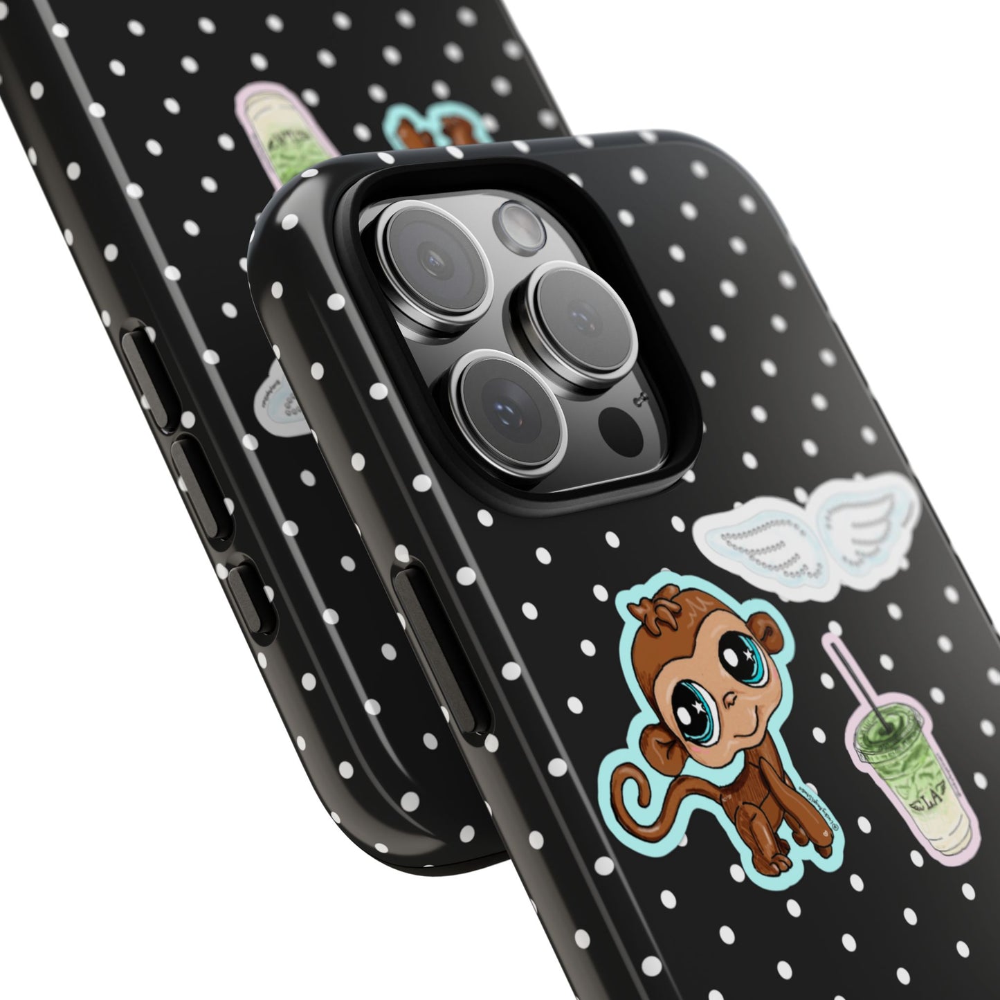 Polka Dot Sticker Phone Case
