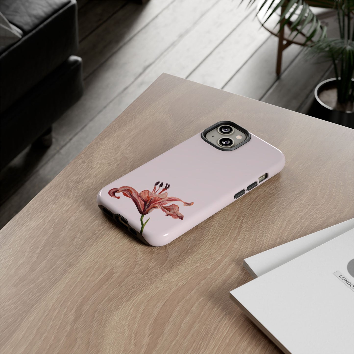 Pink Tiger Lily Phone Case