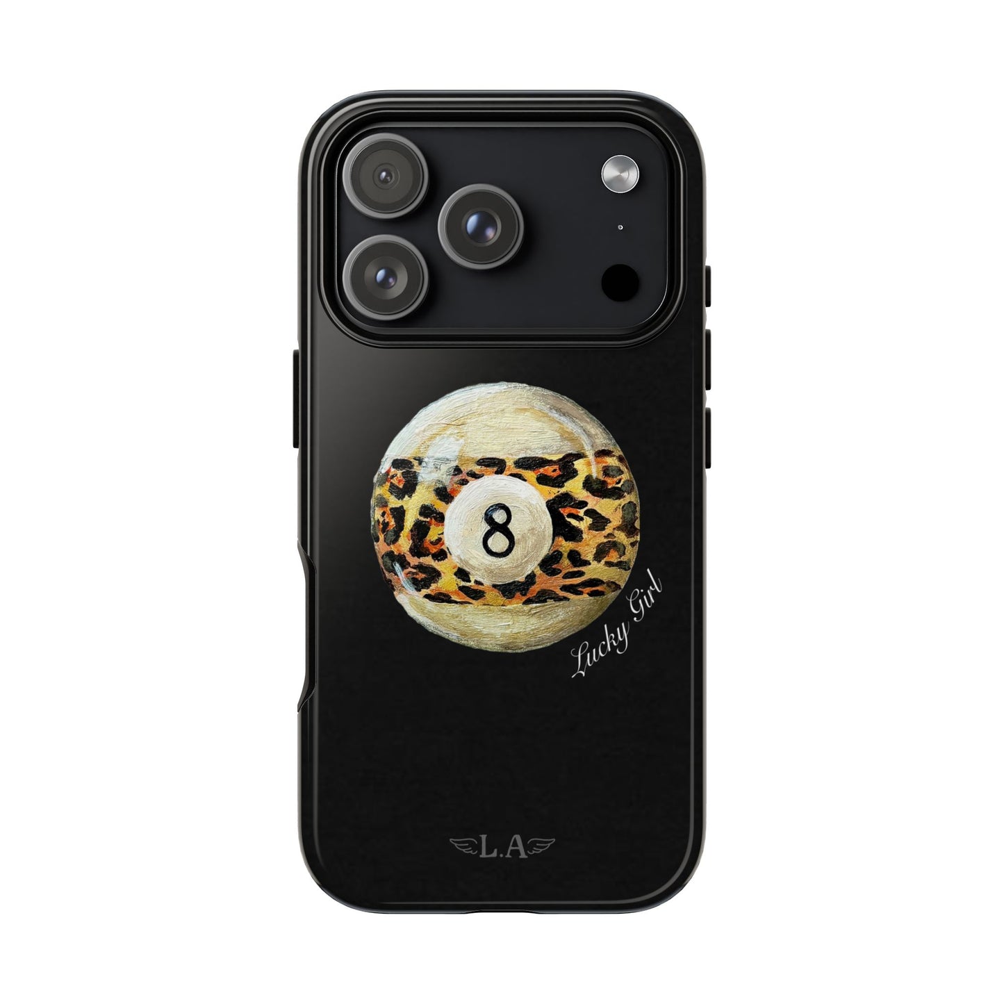 Leopard Print 8 Ball Phone Case