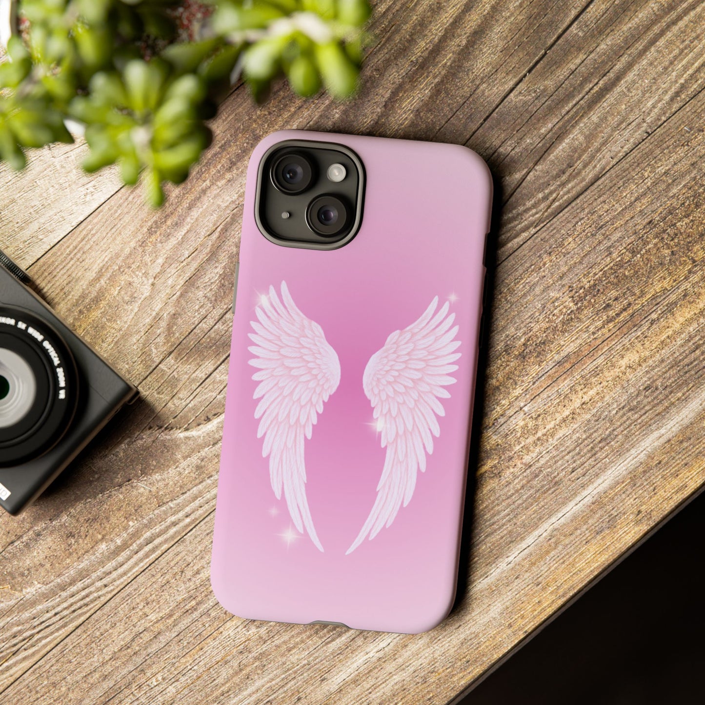 Pink Angel Wings Phone Case