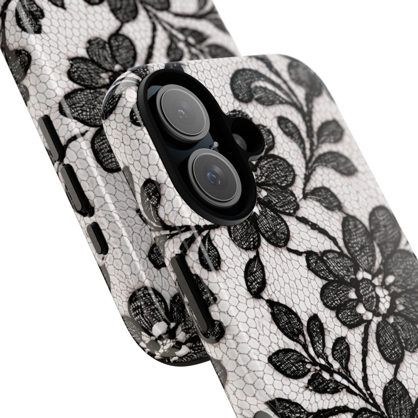 Black Floral Lace Phone Case
