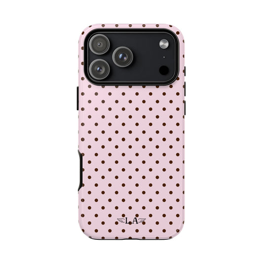 Light Pink Polka Dot Phone Case