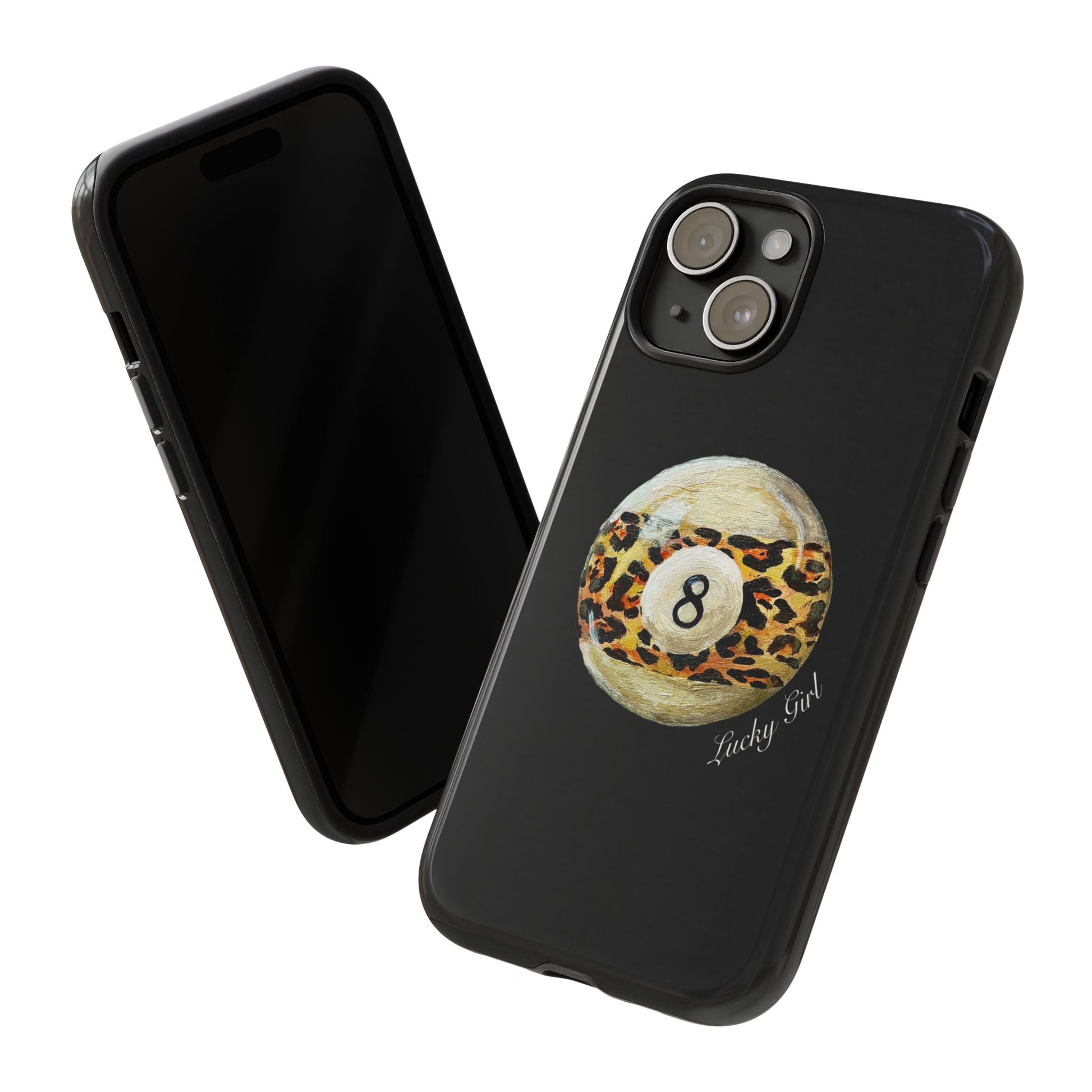 Leopard Print 8 Ball Phone Case – Lucky Angel Studio Leopard Print 8 Ball Phone Case – Lucky Angel Studio