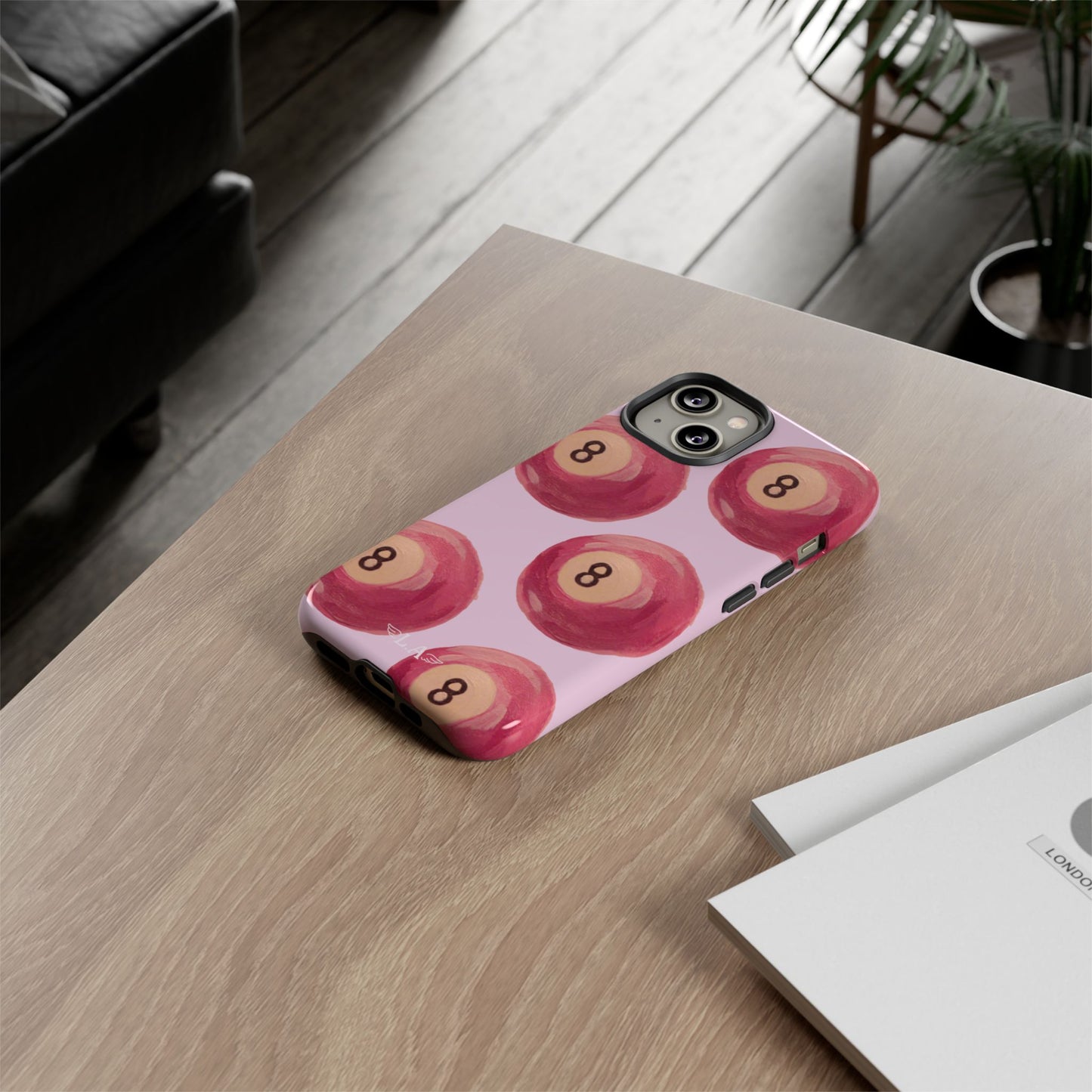 Pink 8 Ball Phone Case