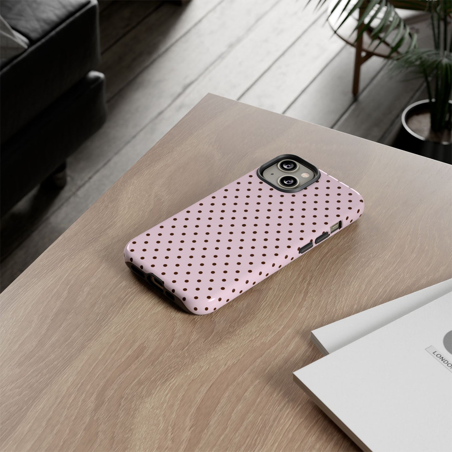 Light Pink Polka Dot Phone Case