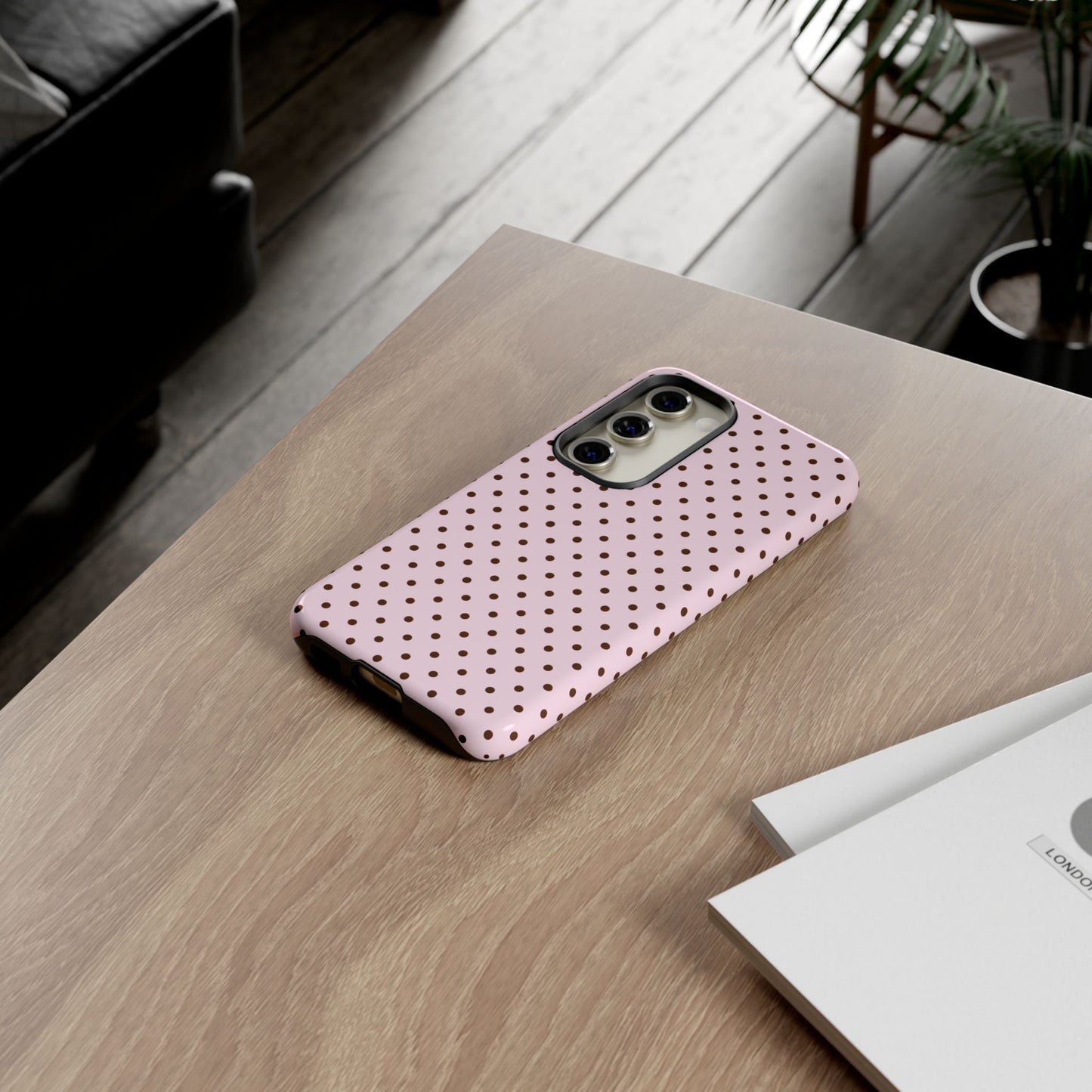Light Pink Polka Dot Phone Case