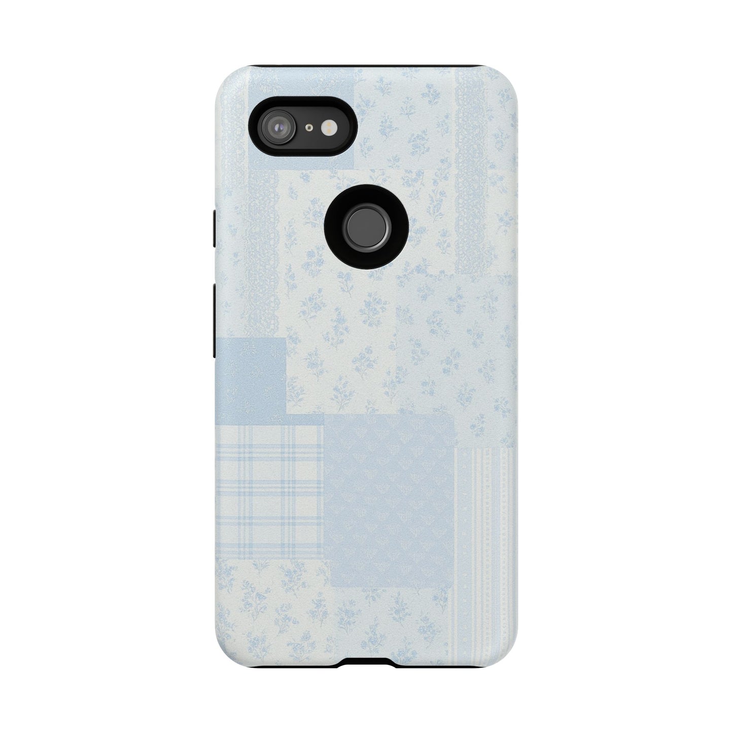 Blue Floral Lace Phone Case