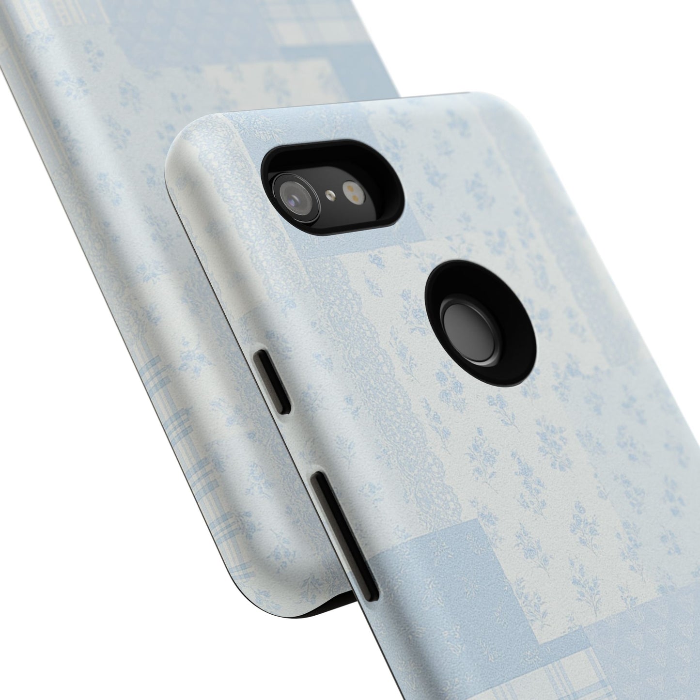 Blue Floral Lace Phone Case