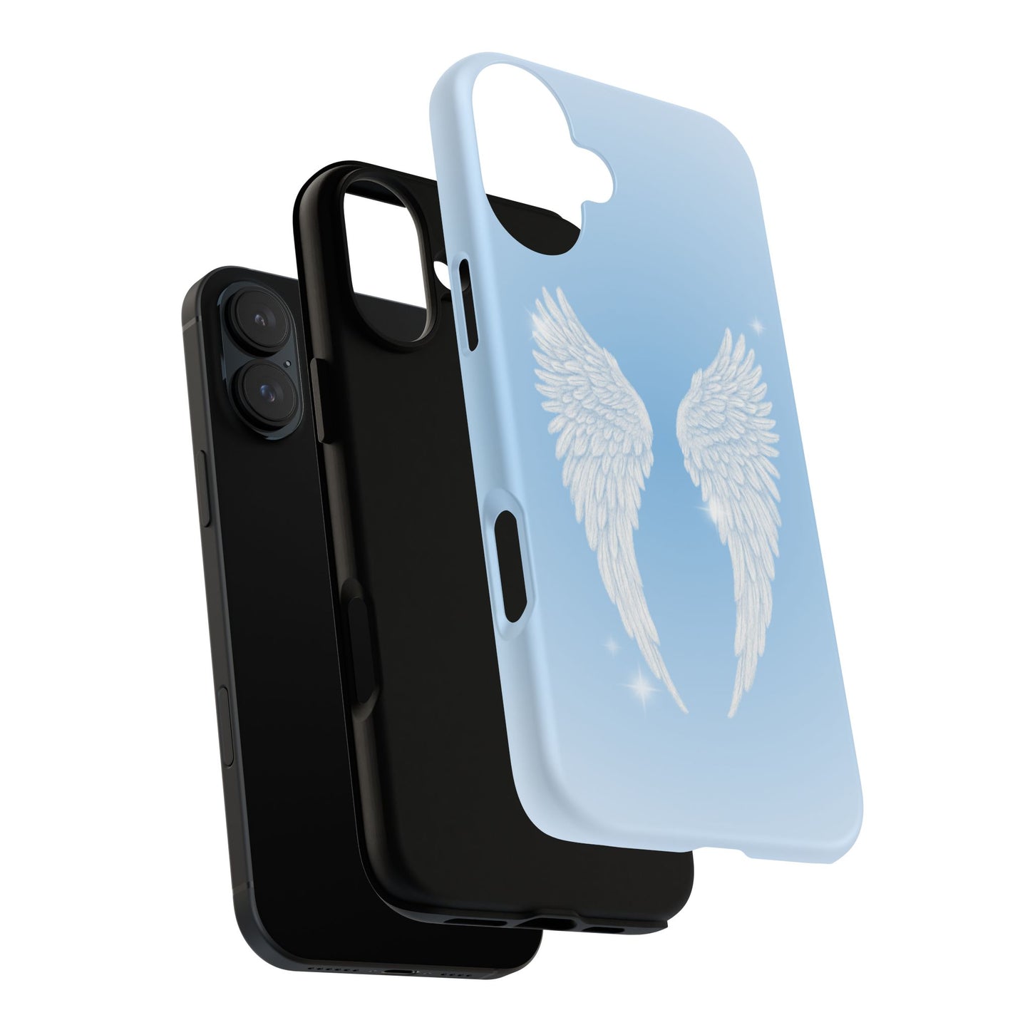 Blue Angel Wings Phone Case
