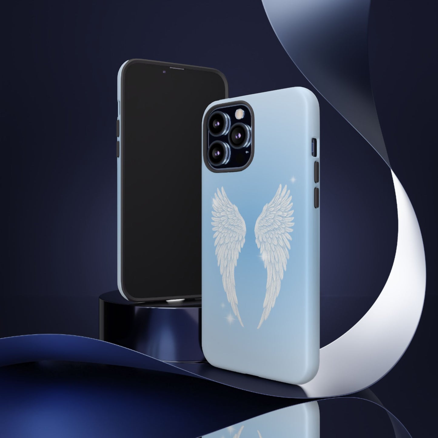 Blue Angel Wings Phone Case