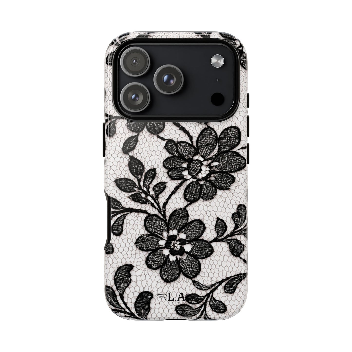 Black Floral Lace Phone Case