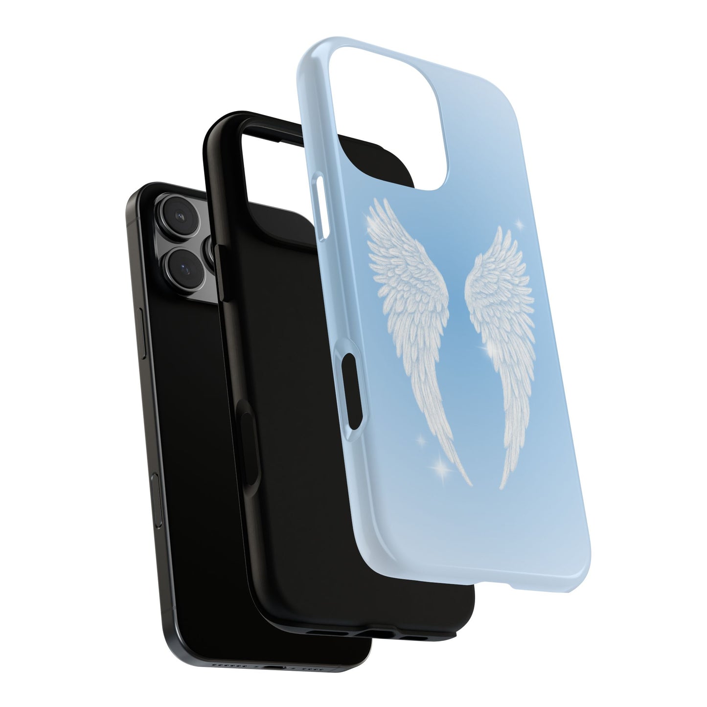 Blue Angel Wings Phone Case