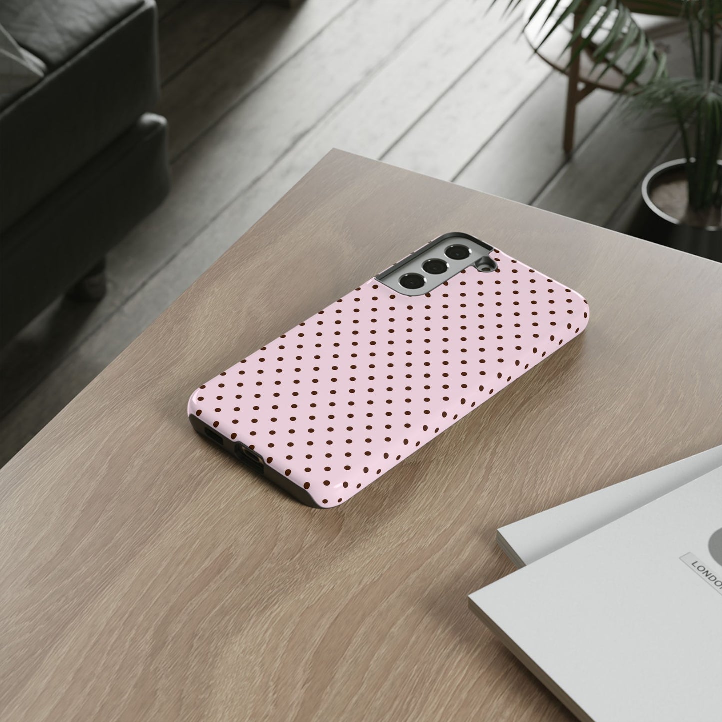 Light Pink Polka Dot Phone Case