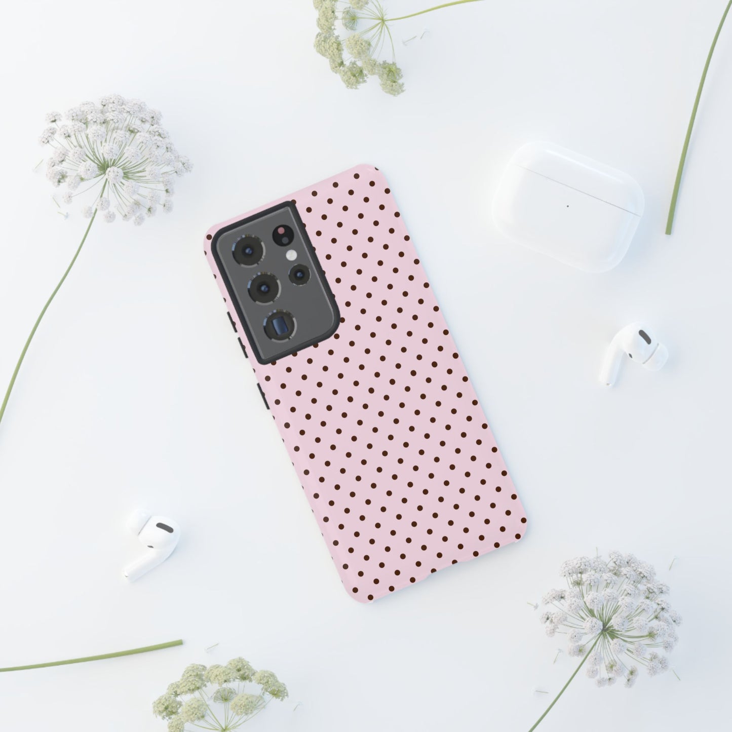 Light Pink Polka Dot Phone Case
