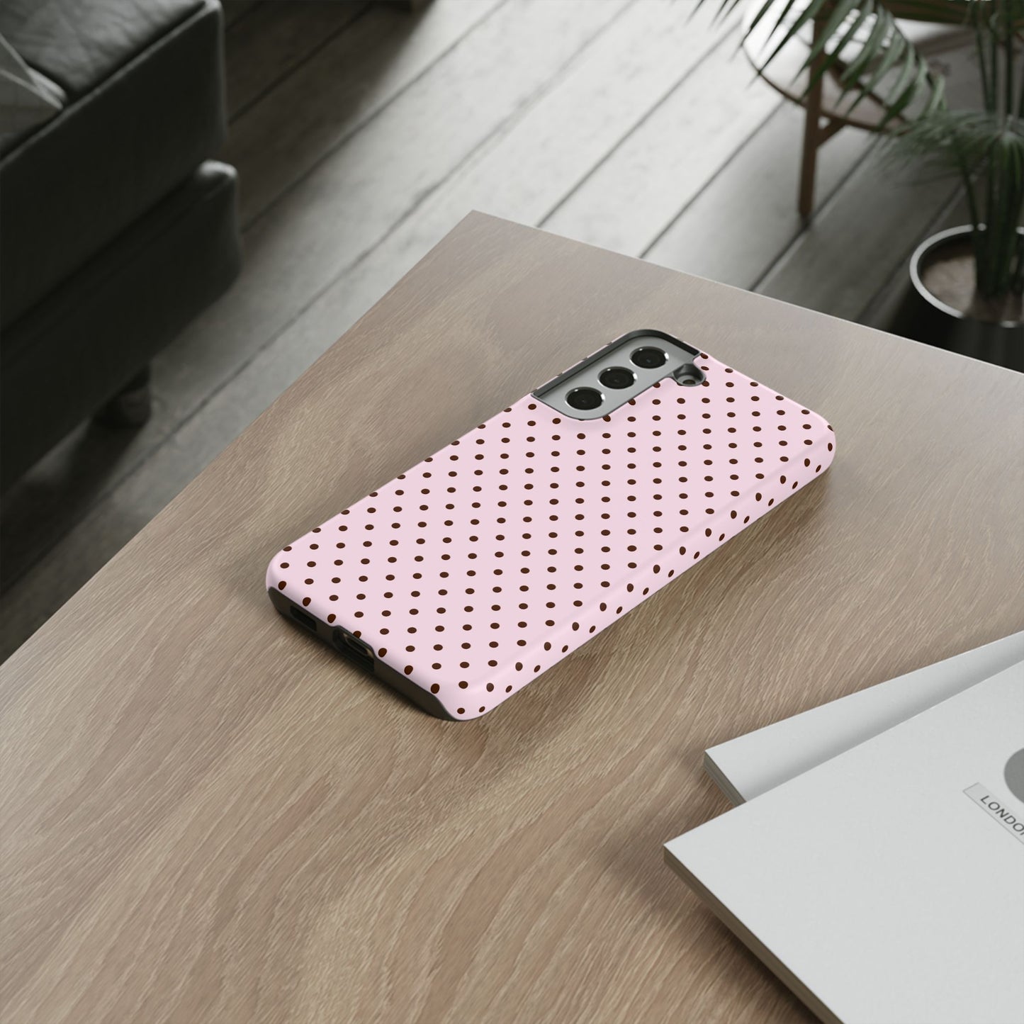Light Pink Polka Dot Phone Case