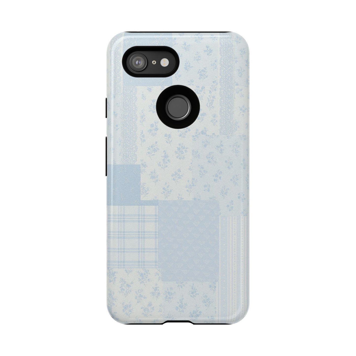 Blue Floral Lace Phone Case