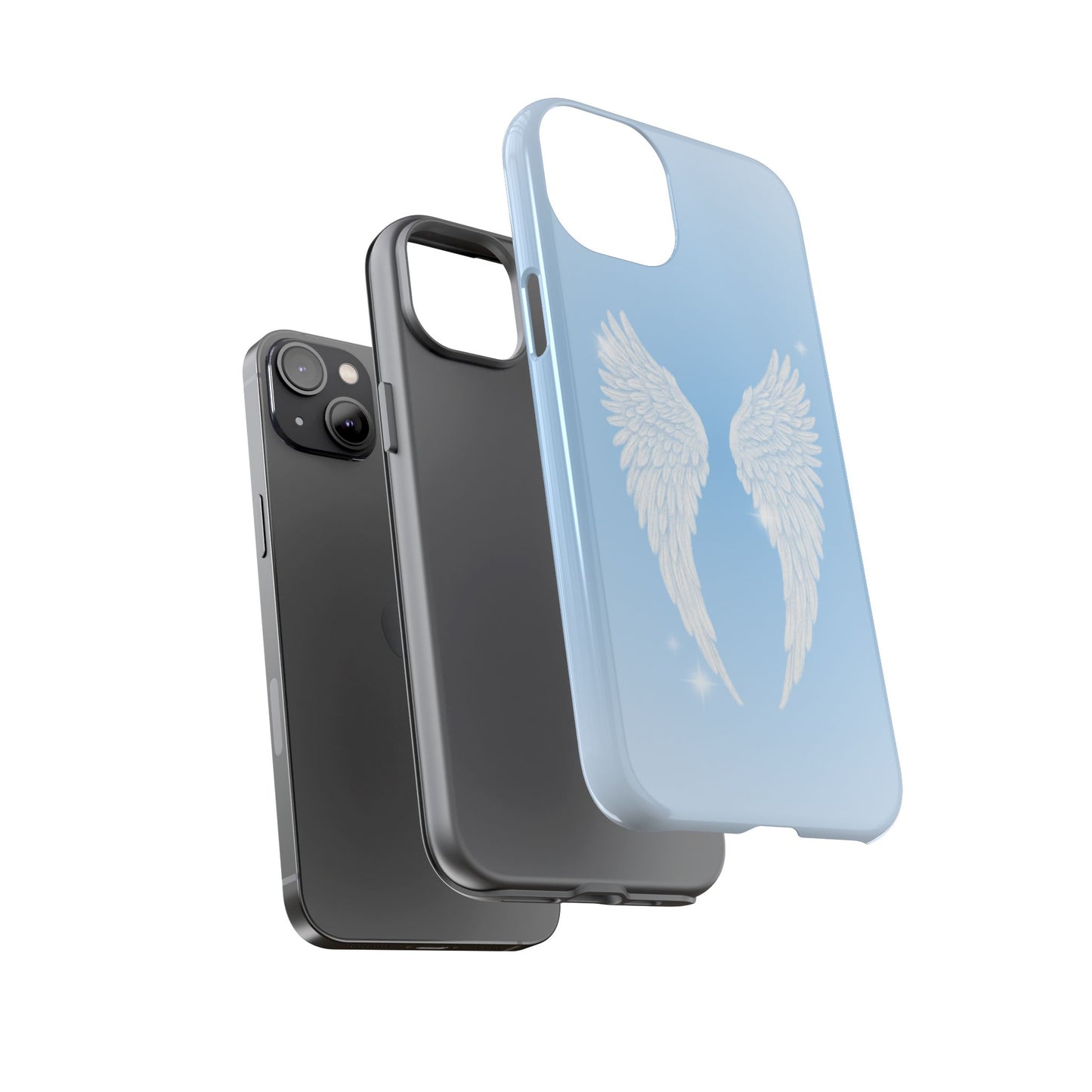 Blue Angel Wings Phone Case