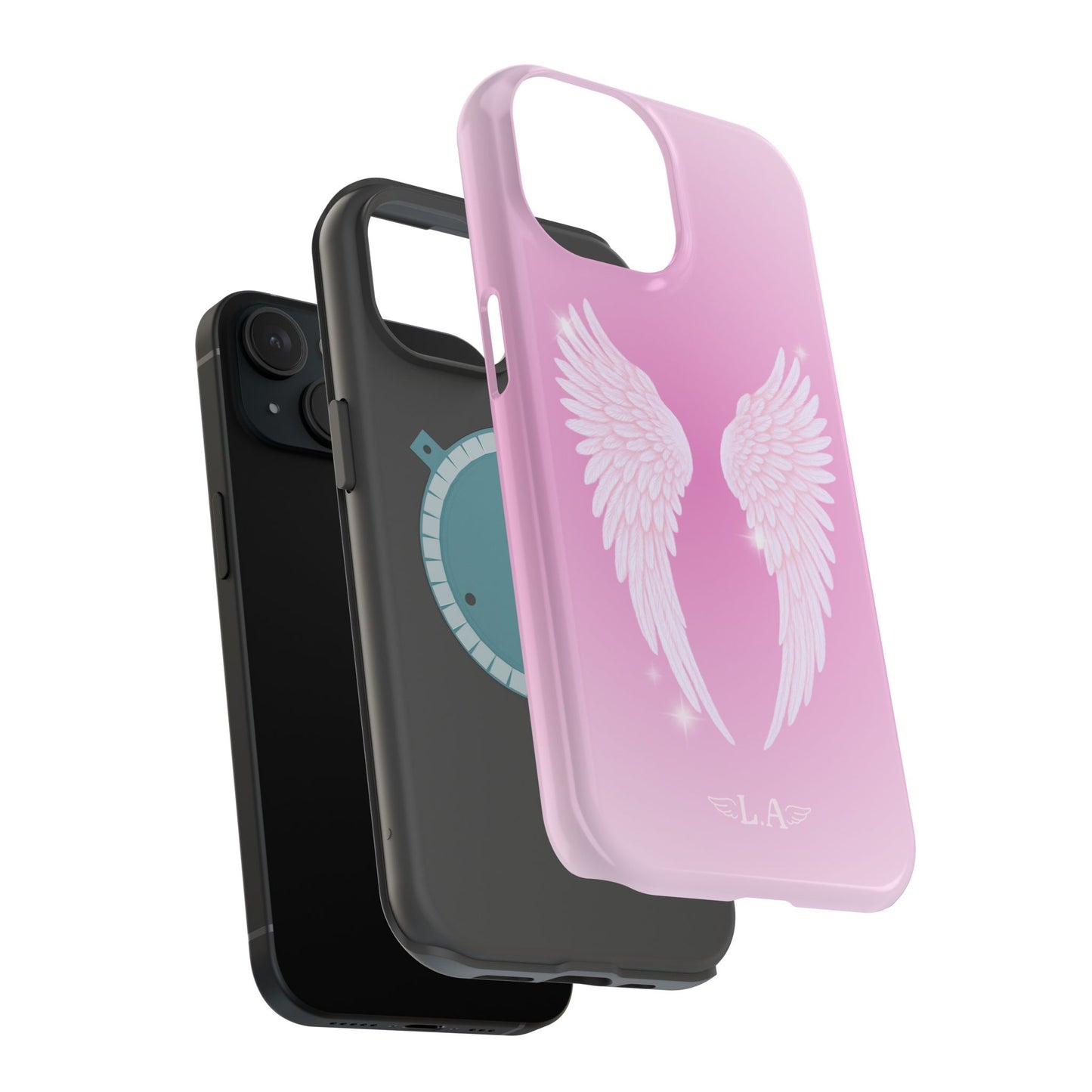 Pink Angel Wings Phone Case (MagSafe)