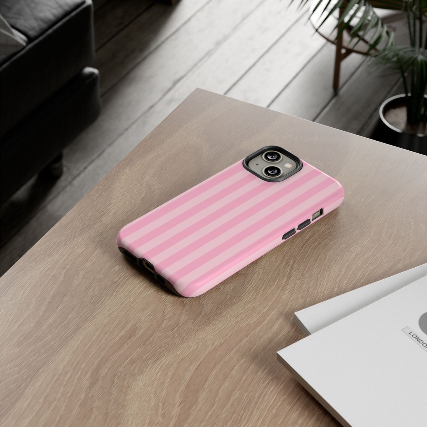 Pink Stripes Phone Case
