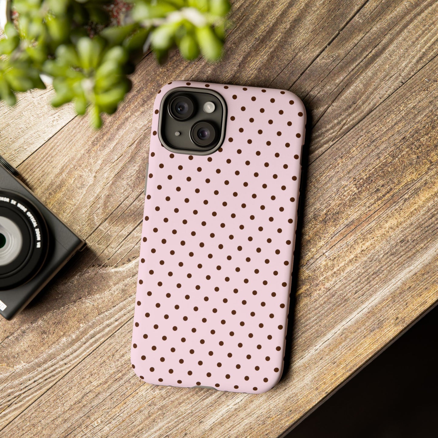 Light Pink Polka Dot Phone Case
