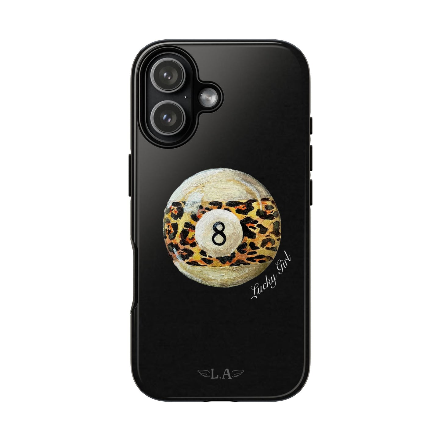 Leopard Print 8 Ball Phone Case