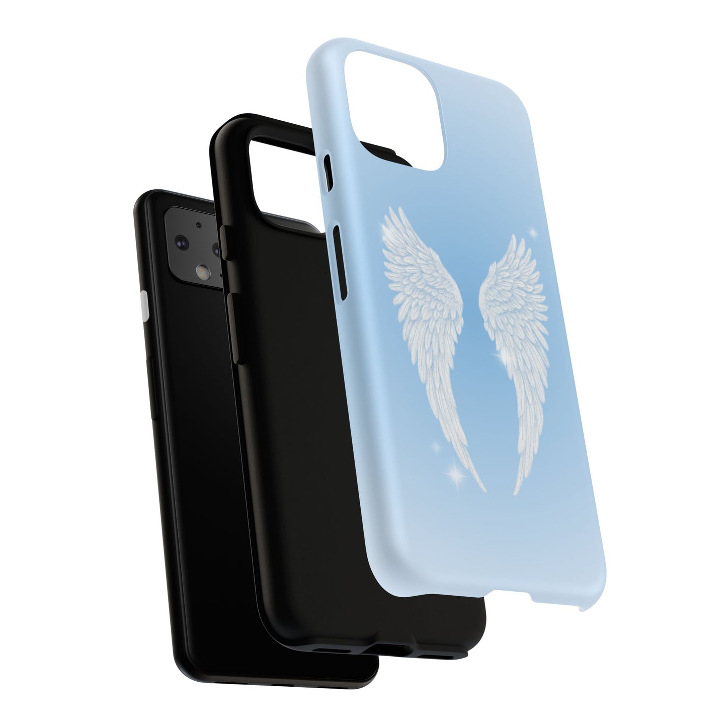 Blue Angel Wings Phone Case
