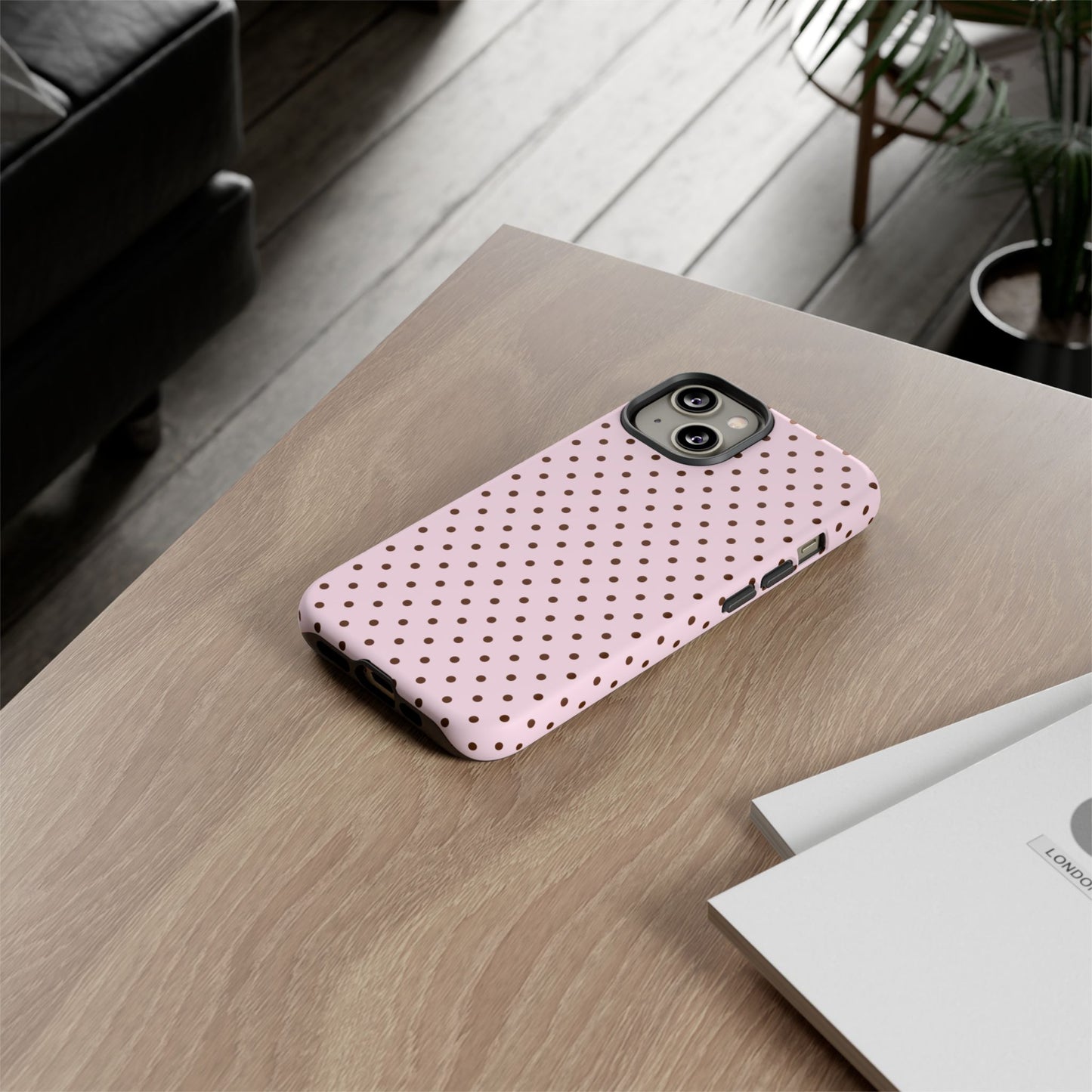 Light Pink Polka Dot Phone Case