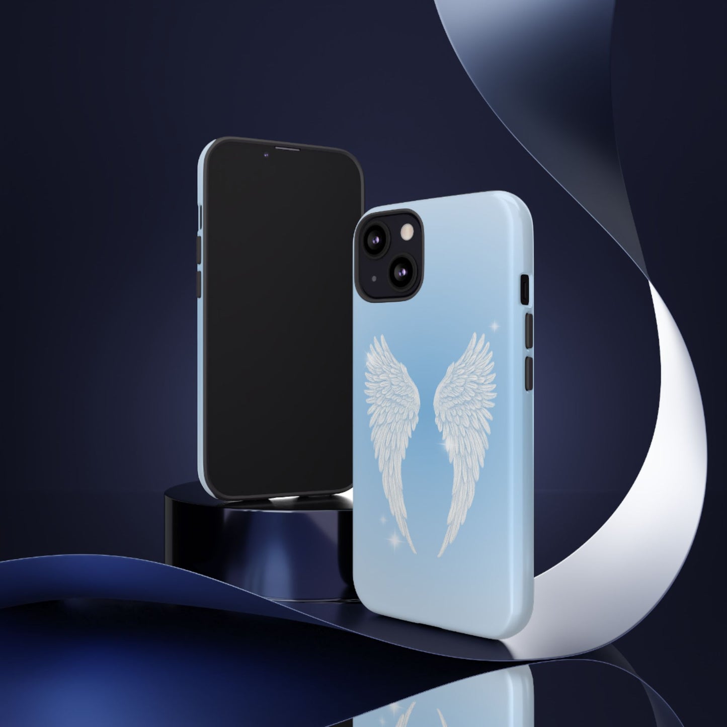 Blue Angel Wings Phone Case