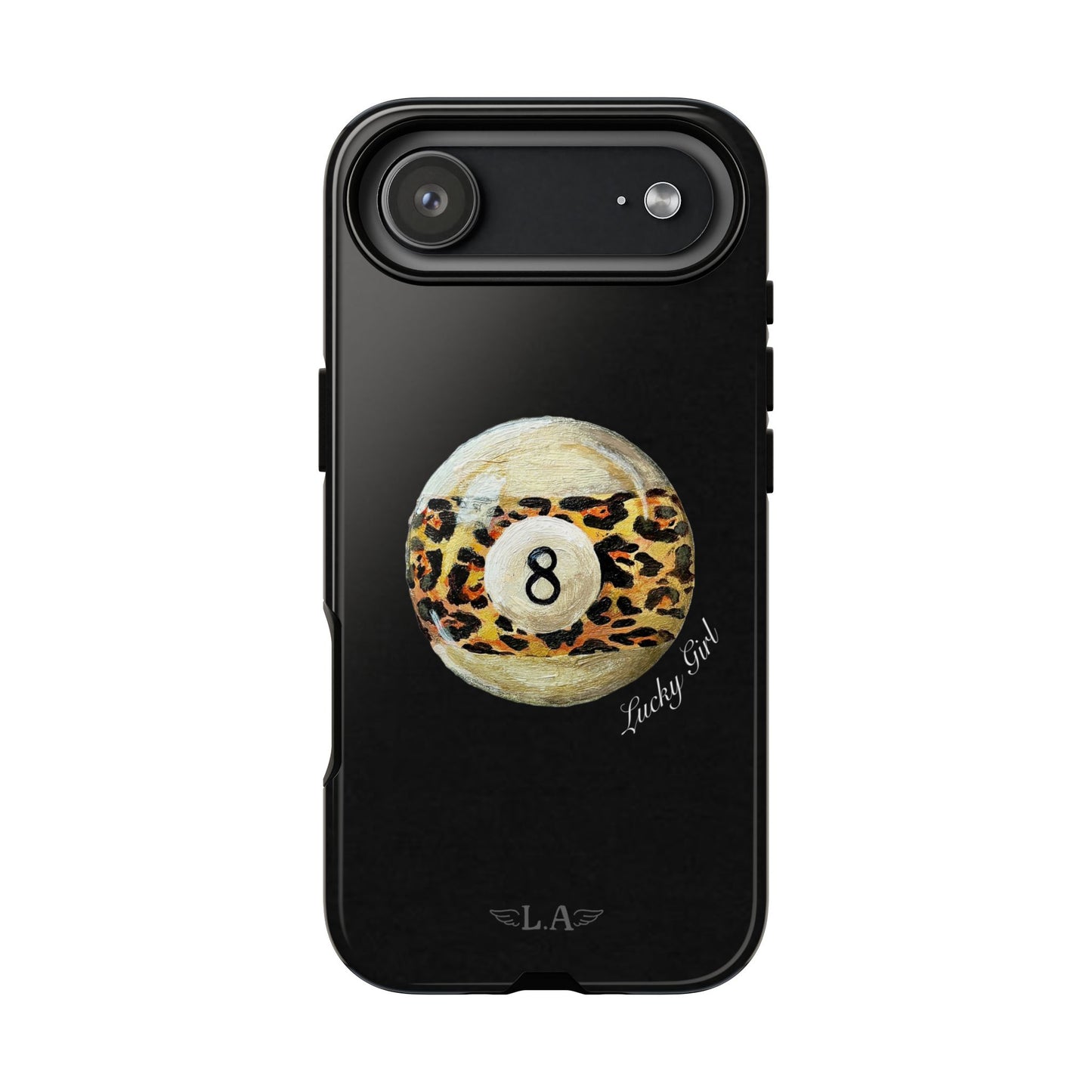 Leopard Print 8 Ball Phone Case
