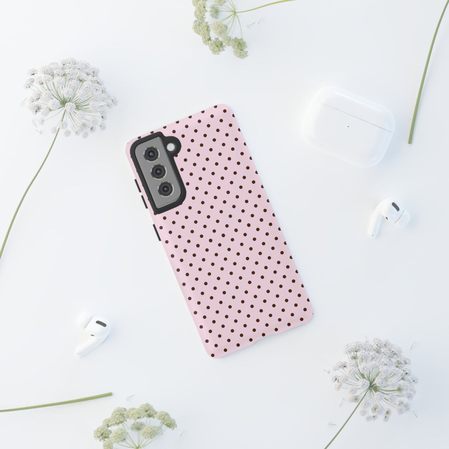 Light Pink Polka Dot Phone Case