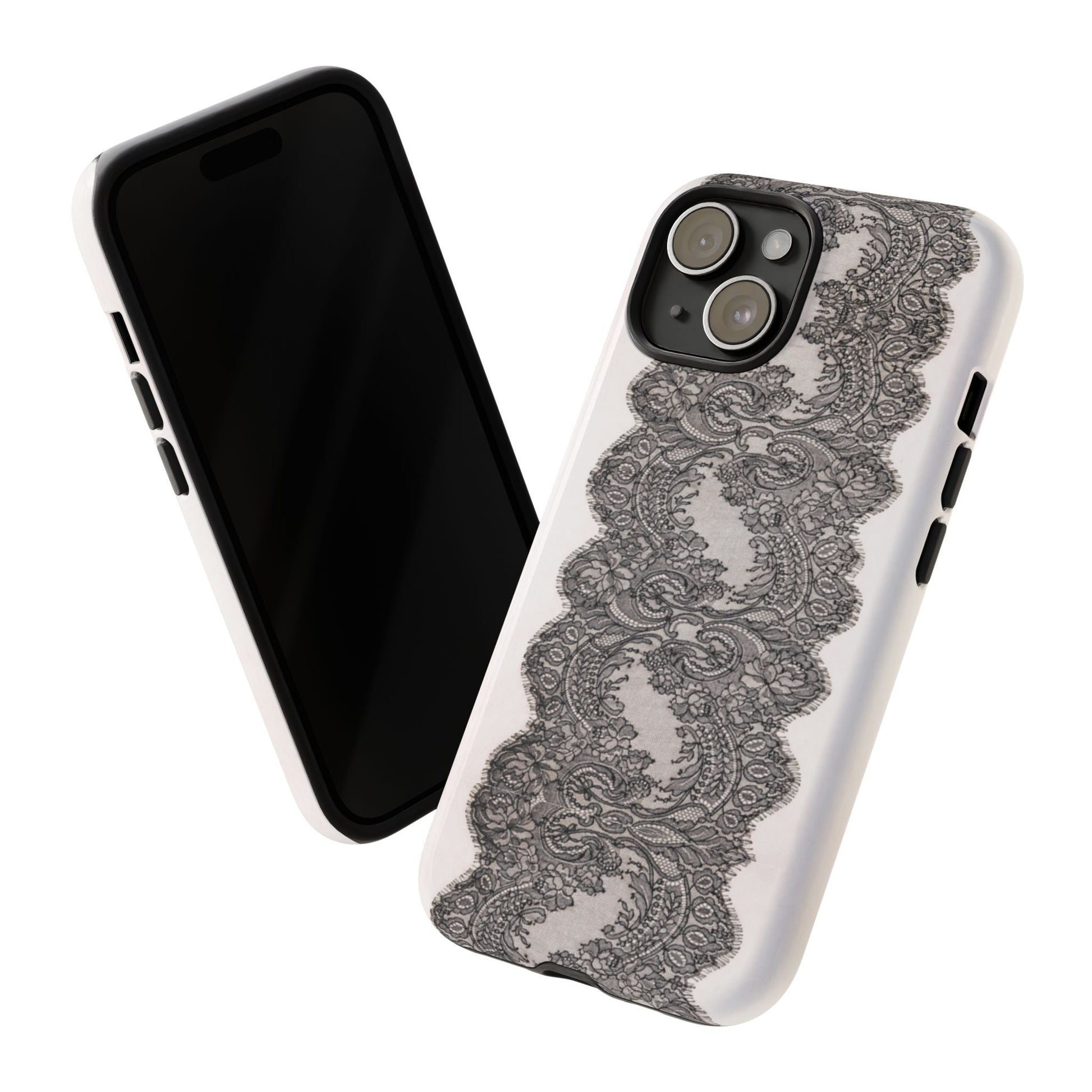 Black Lace Phone Case – Lucky Angel Studio