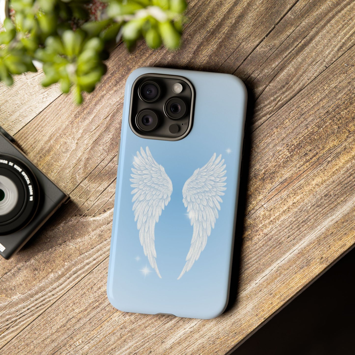 Blue Angel Wings Phone Case