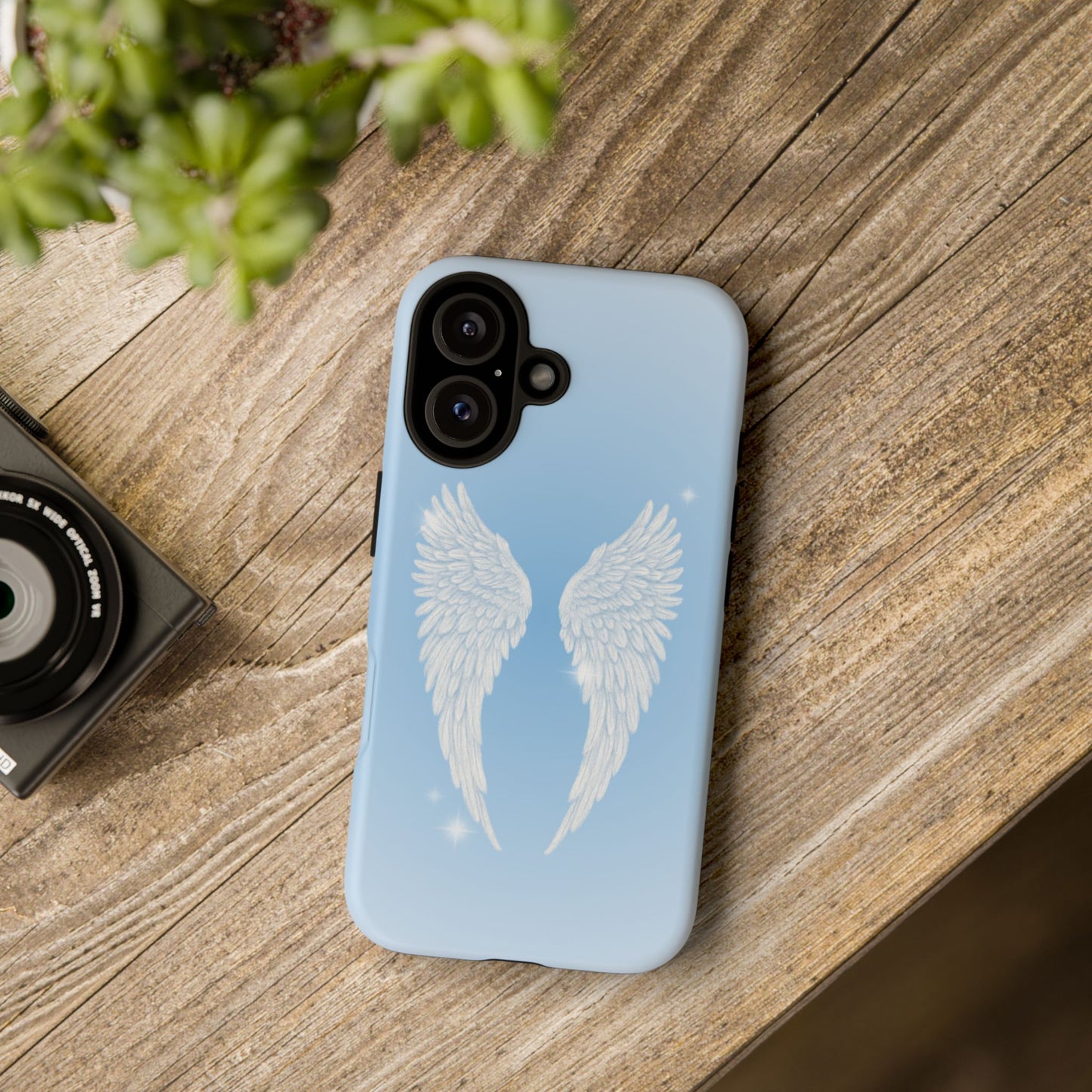 Blue Angel Wings Phone Case