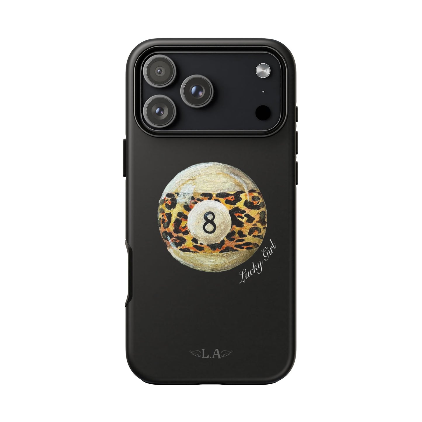 Leopard Print 8 Ball Phone Case