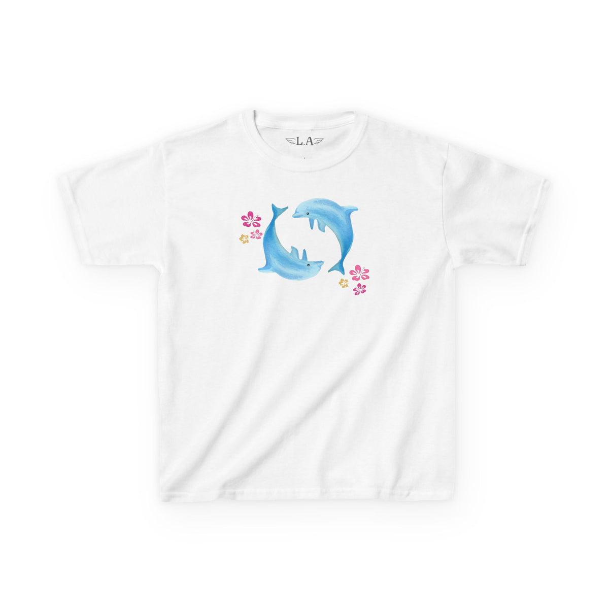 Hand Painted Dolphin Baby Tee