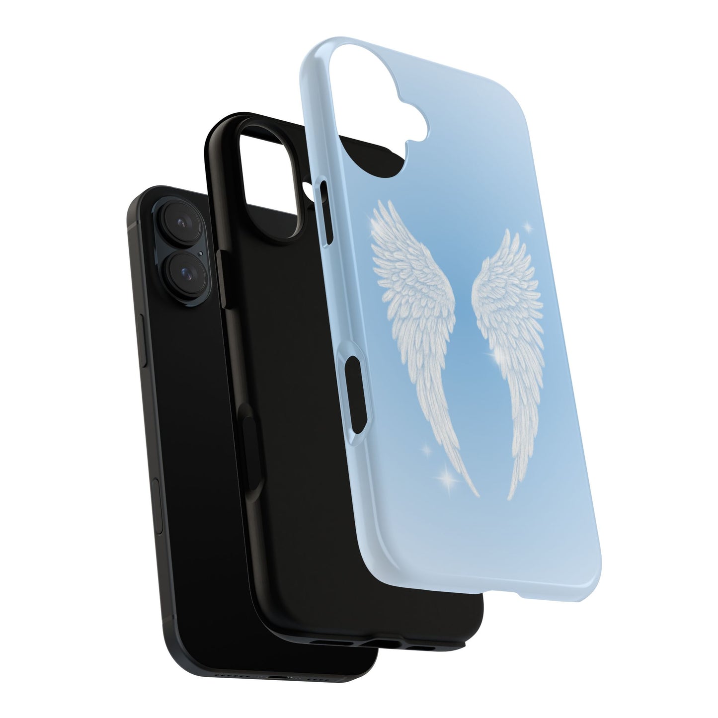 Blue Angel Wings Phone Case
