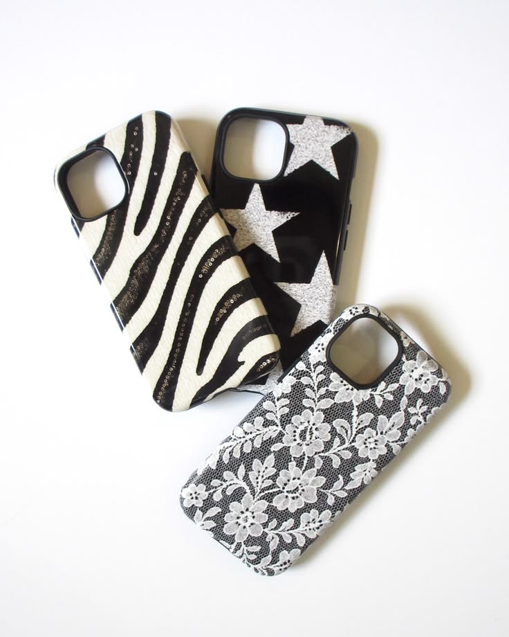 Sequins Zebra Print Phone Case