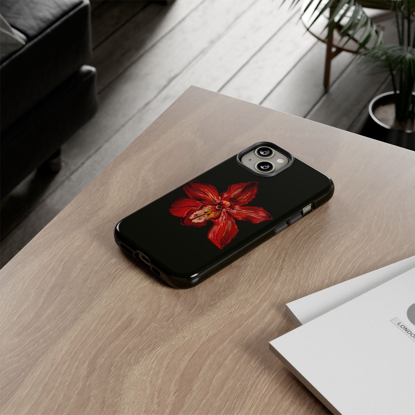 Red Orchid Phone Case