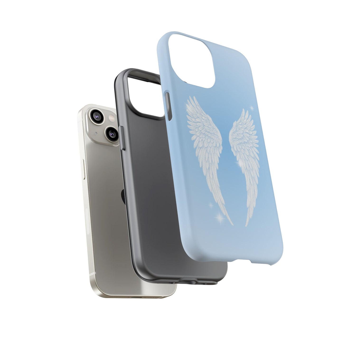 Blue Angel Wings Phone Case