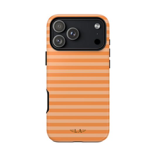 Coral Stripes Phone Case