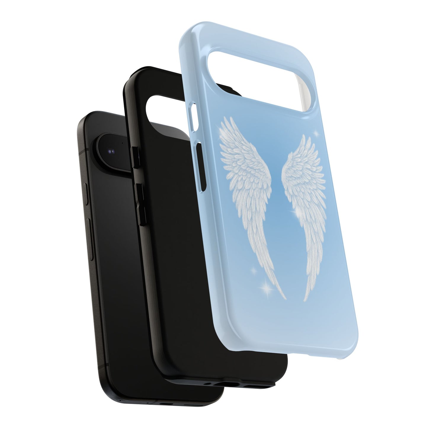 Blue Angel Wings Phone Case
