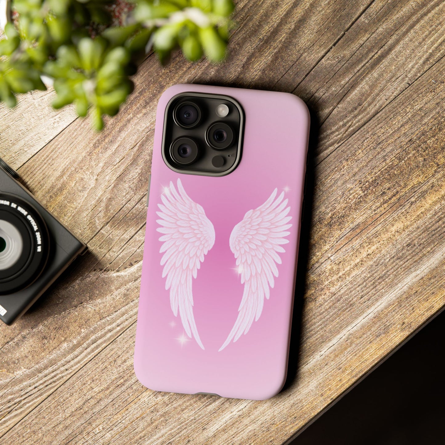 Pink Angel Wings Phone Case