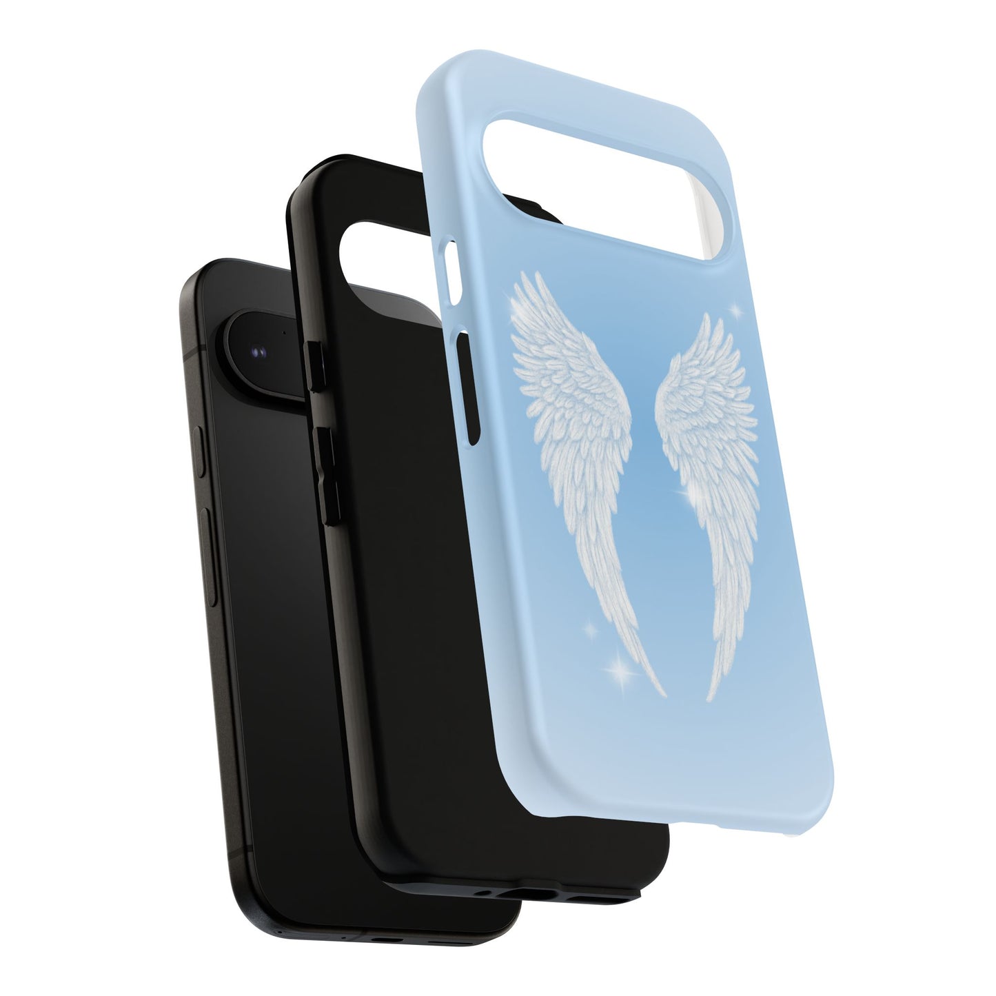 Blue Angel Wings Phone Case