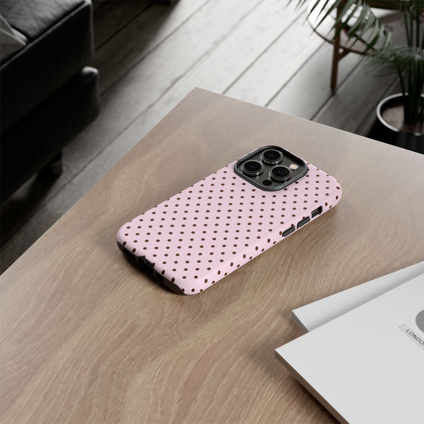 Light Pink Polka Dot Phone Case