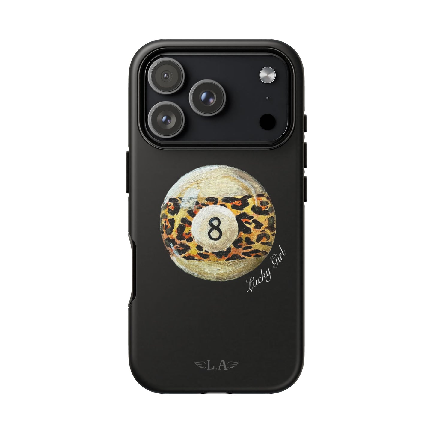 Leopard Print 8 Ball Phone Case