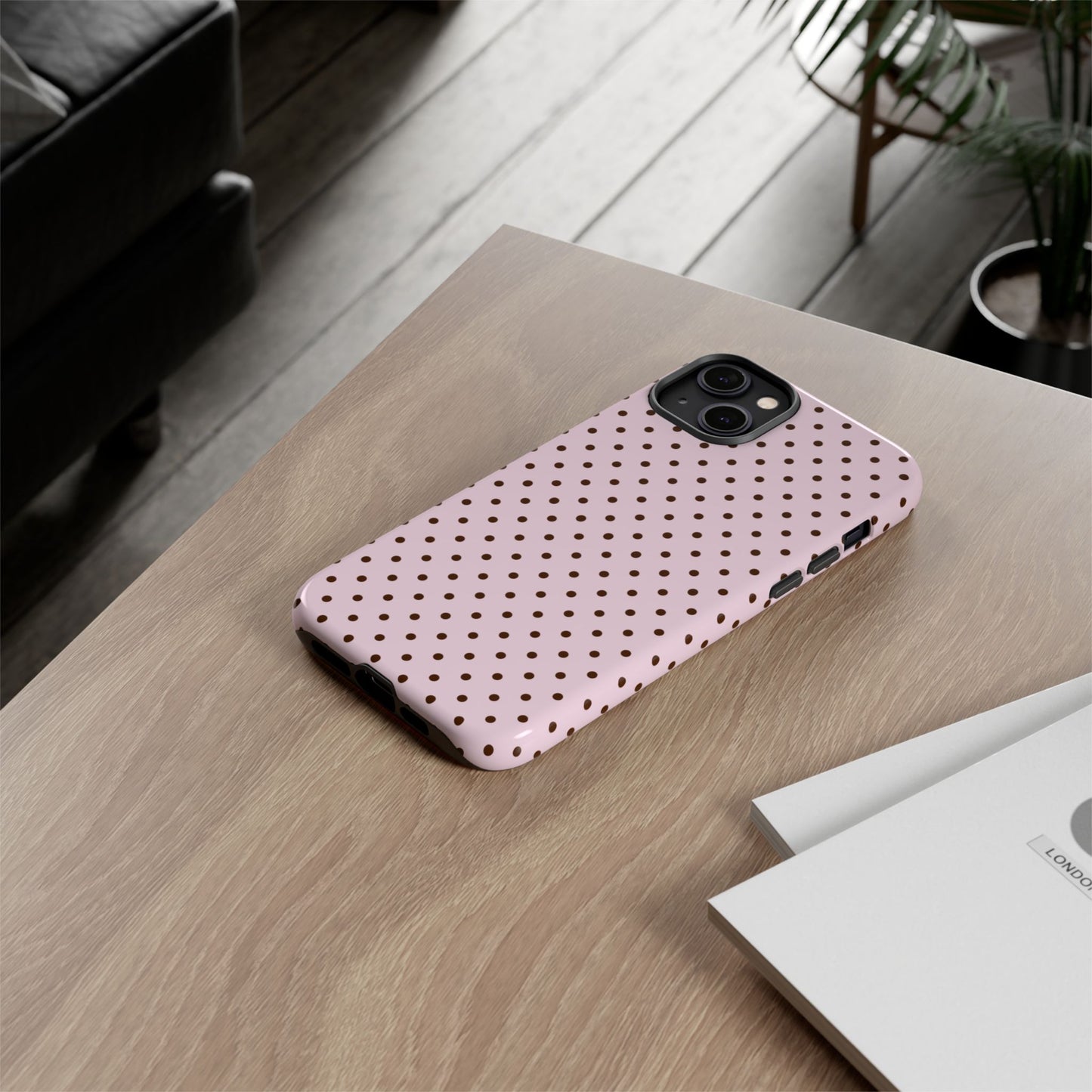 Light Pink Polka Dot Phone Case