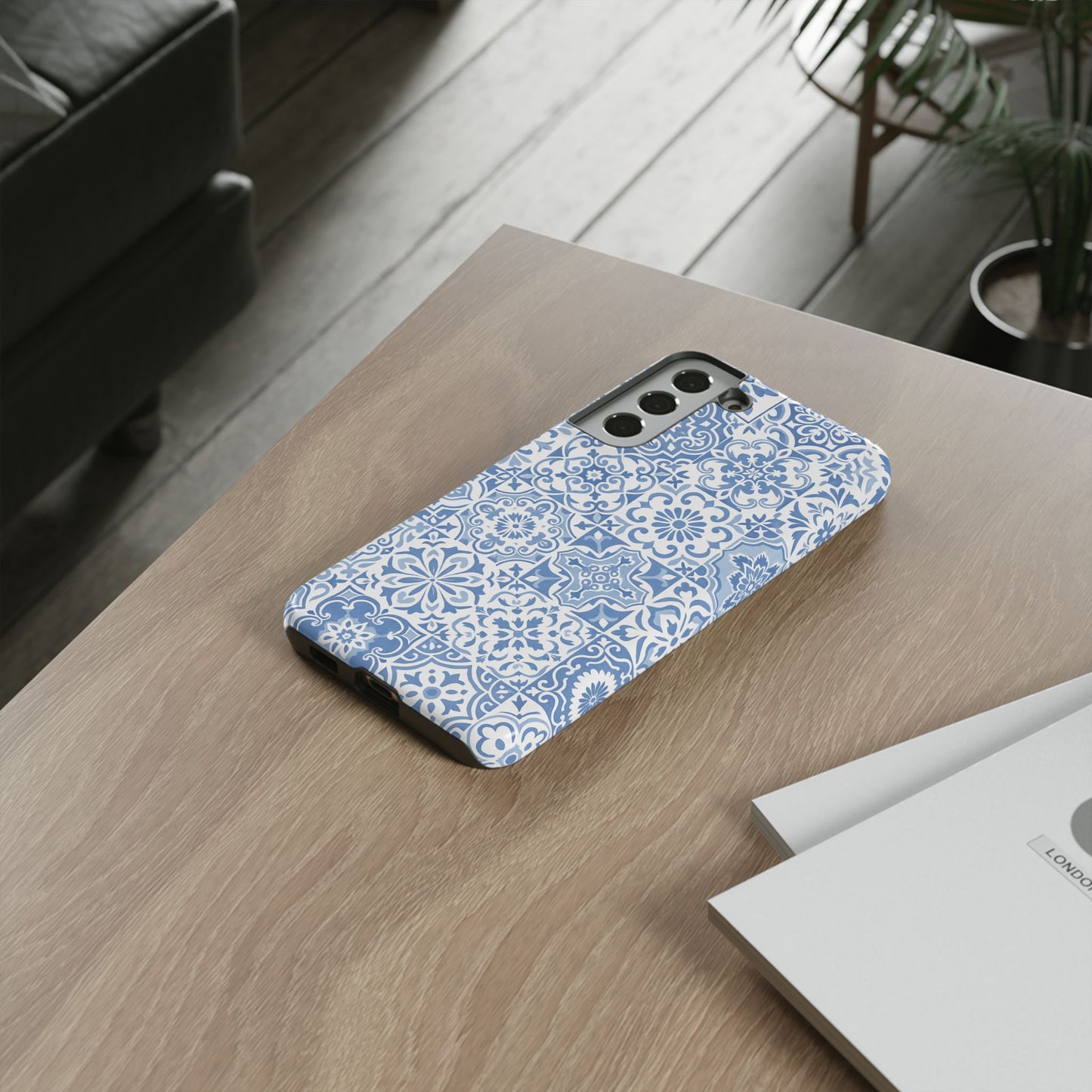 Blue Coastal Tile Phone Case