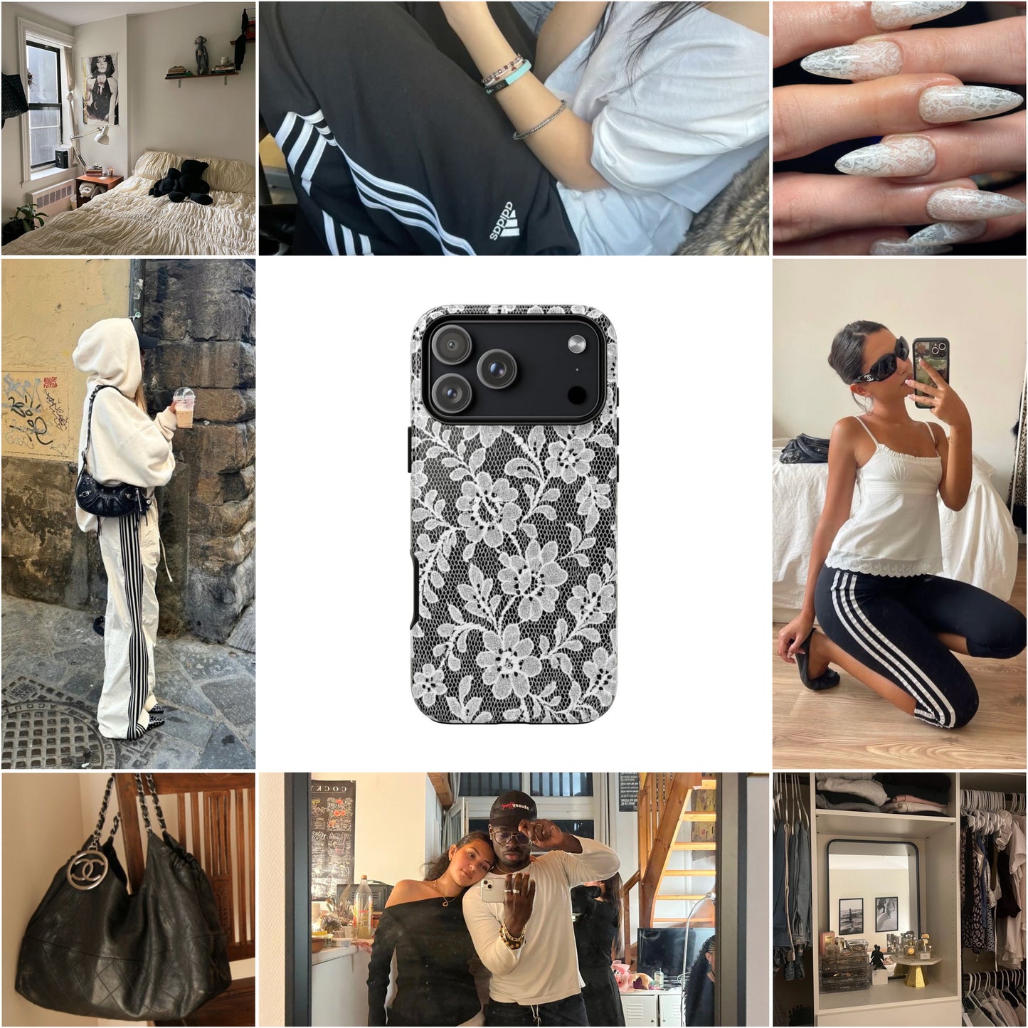 White Lace Phone Case